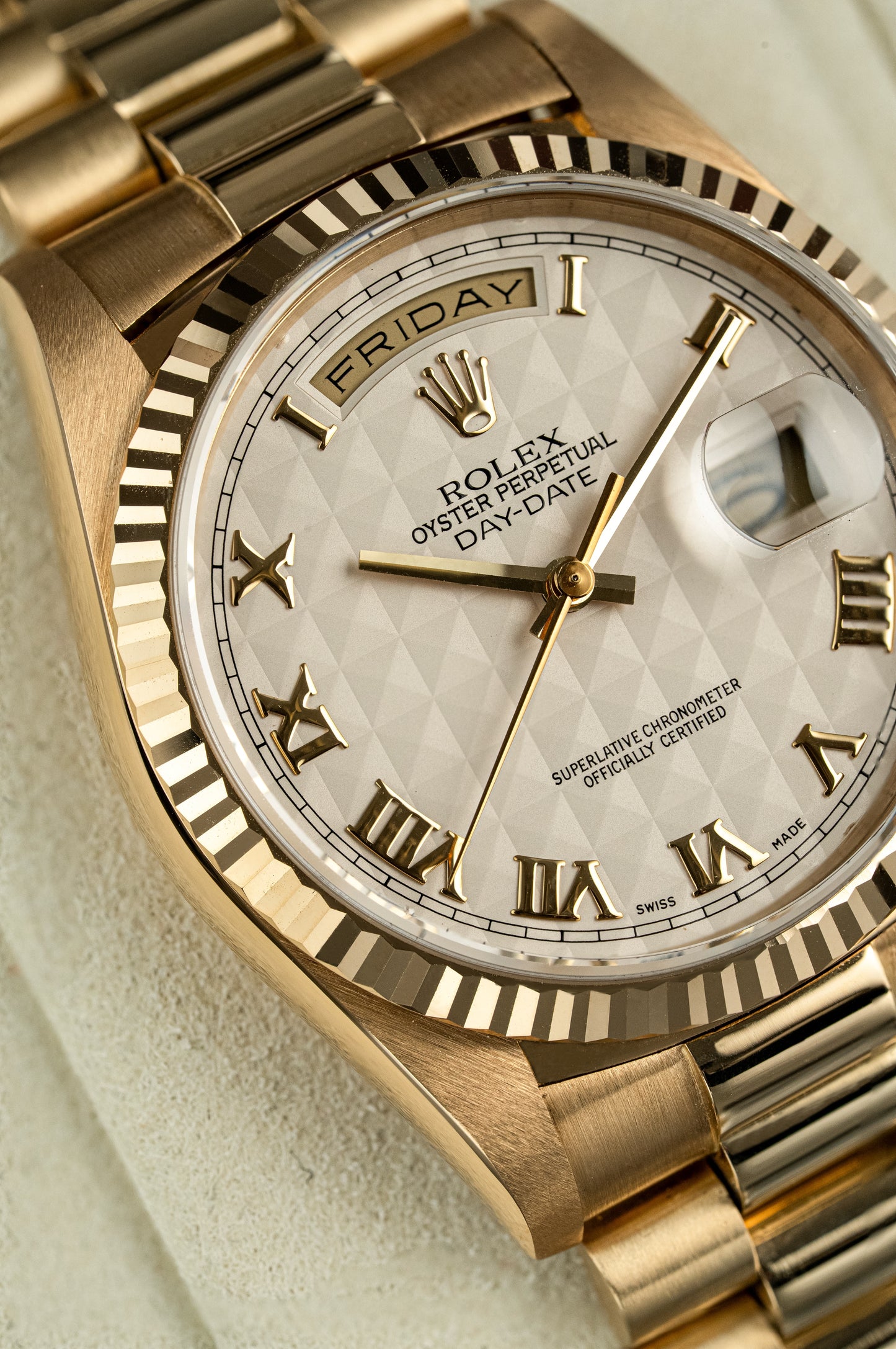 Rolex Day-Date Pyramid Dial - Ref. 18238