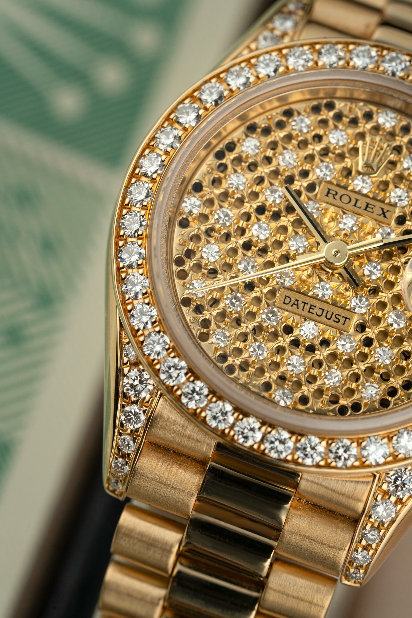 Rolex Ladt-Datejust Honeycomb Pavè - Ref. 69158