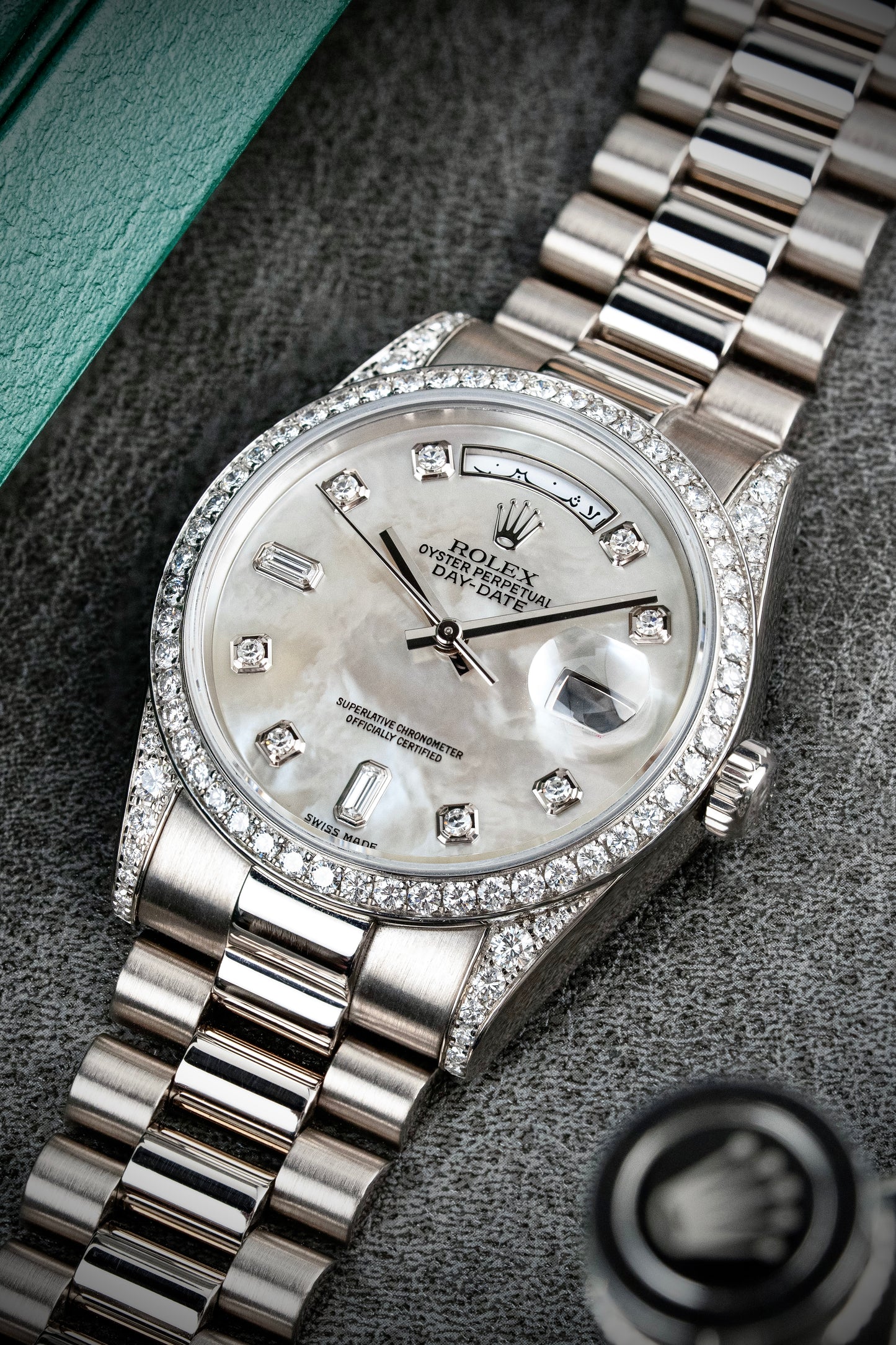 Rolex Day-Date 36mm Arabic Mother of Pearl - Ref. 118389