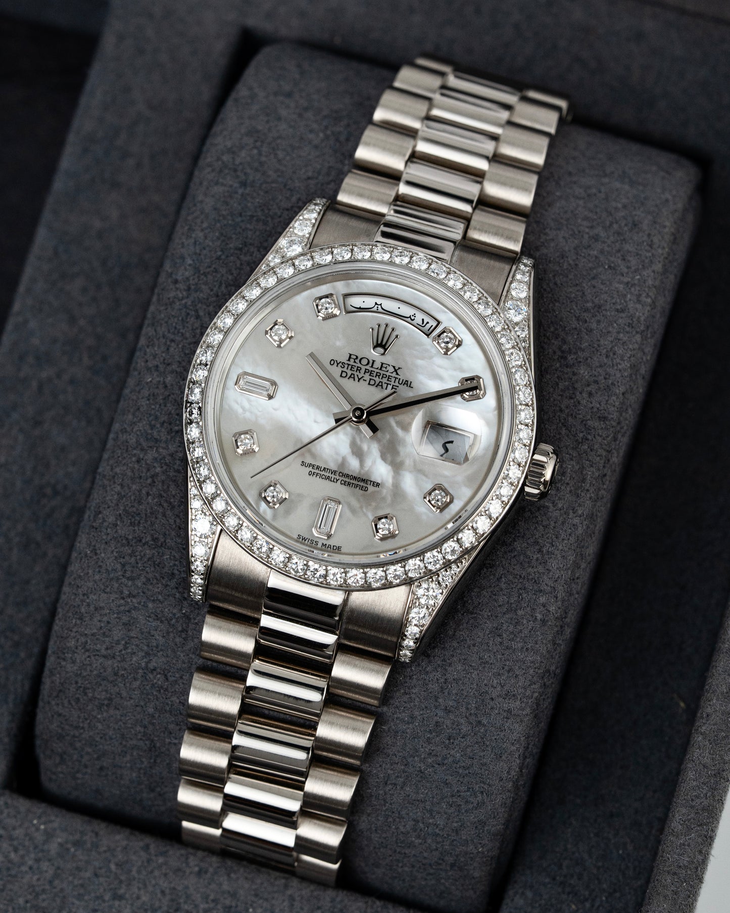Rolex Day-Date 36mm Arabic Mother of Pearl - Ref. 118389