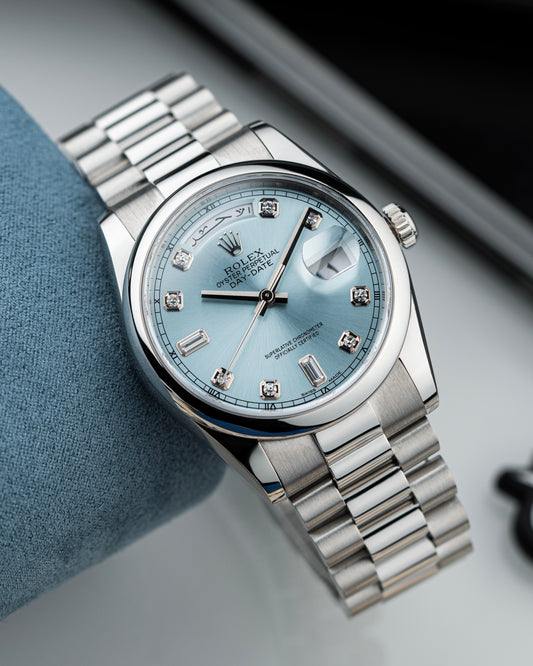 Rolex Day-Date 36mm Platinum Arabic - Ref. 118206