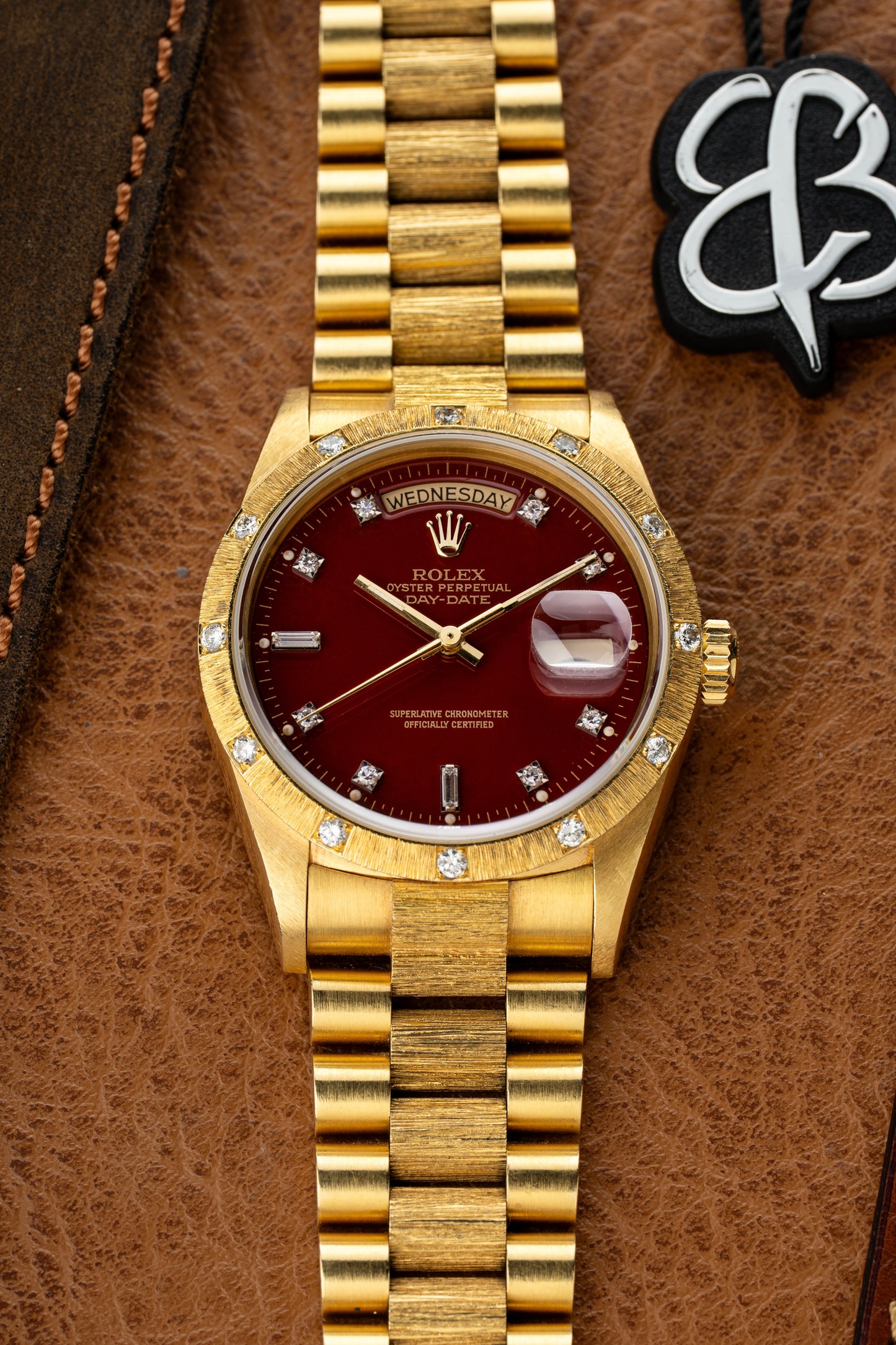 Rolex Day-Date 36mm Oxblood Stella Dial - Ref. 18108