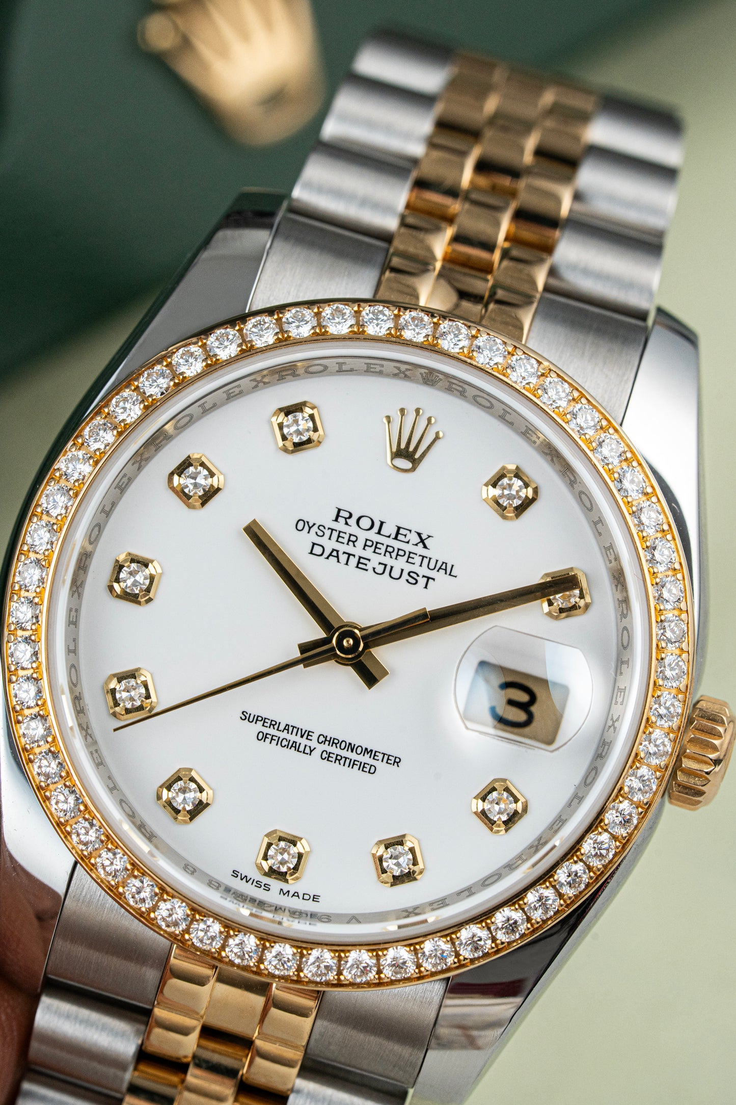 Rolex Datejust 36mm Factory Diamonds - Ref. 116243