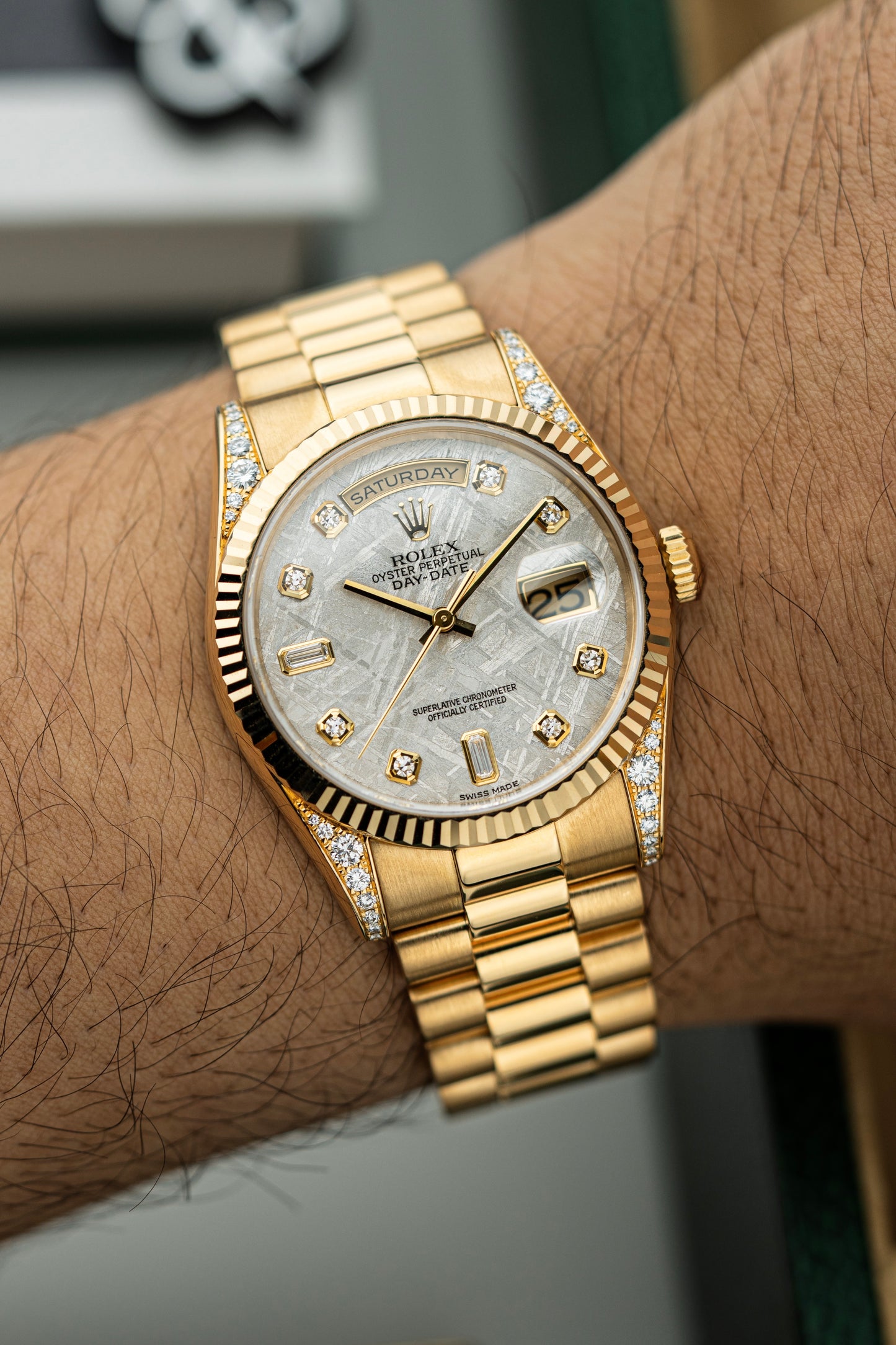 Rolex Day-Date 36mm Rare Meteorite Dial - Ref. 118338