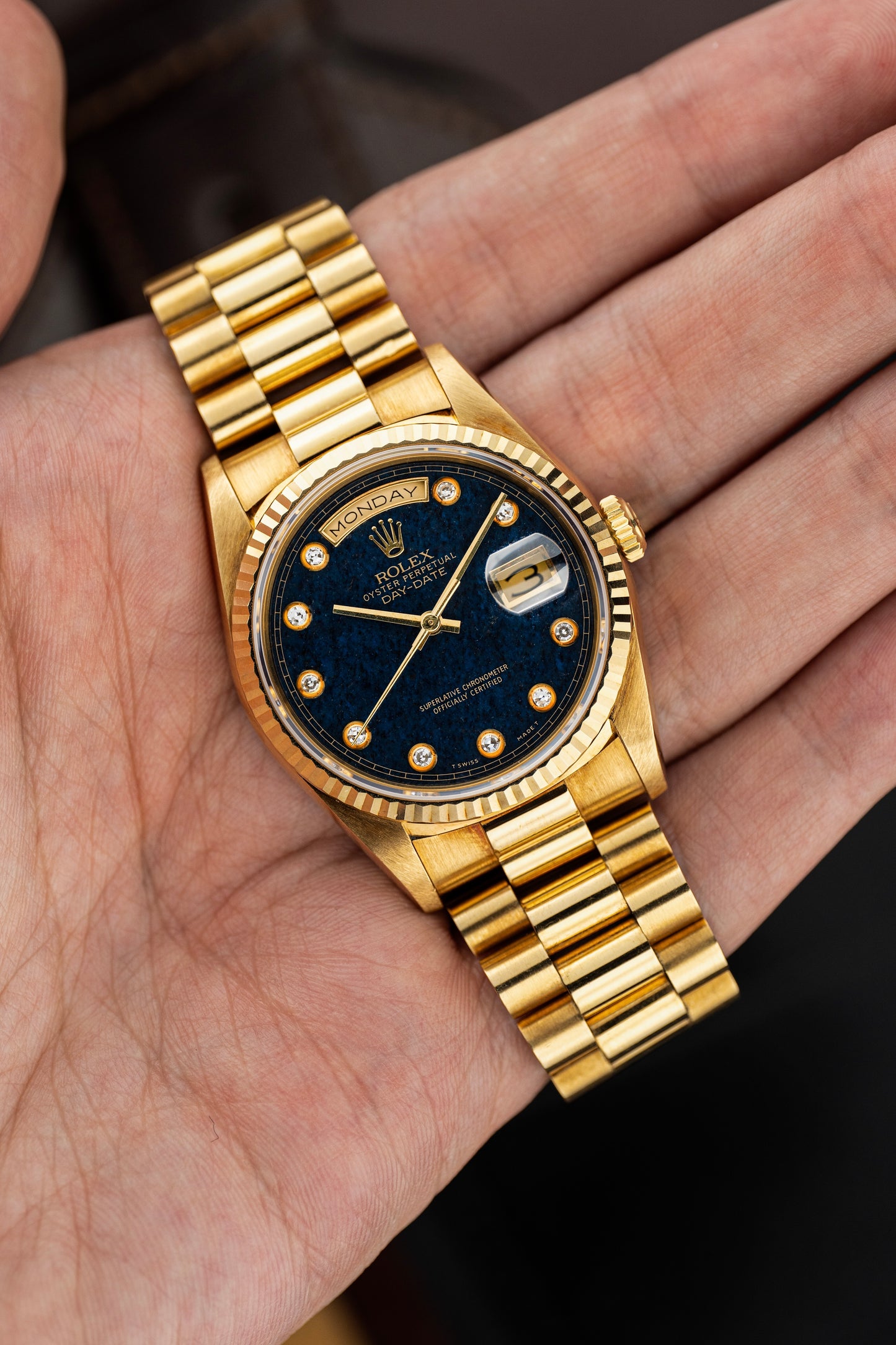 Rolex Day-Date 36mm Aventurine Pinball Stone Dial - Ref. 18238