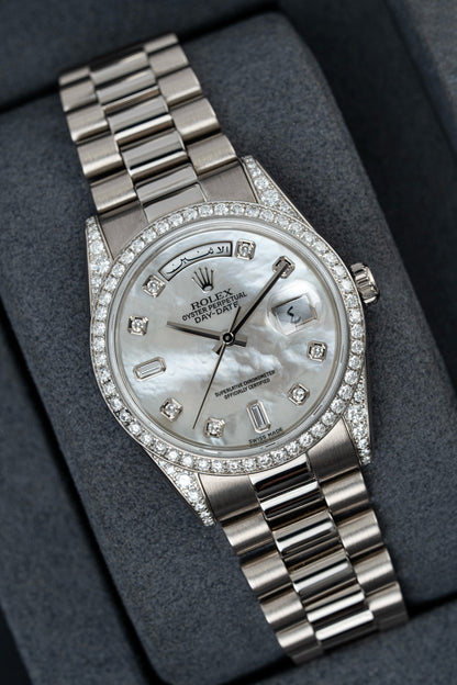 Rolex Day-Date 36mm Arabic Mother of Pearl - Ref. 118389
