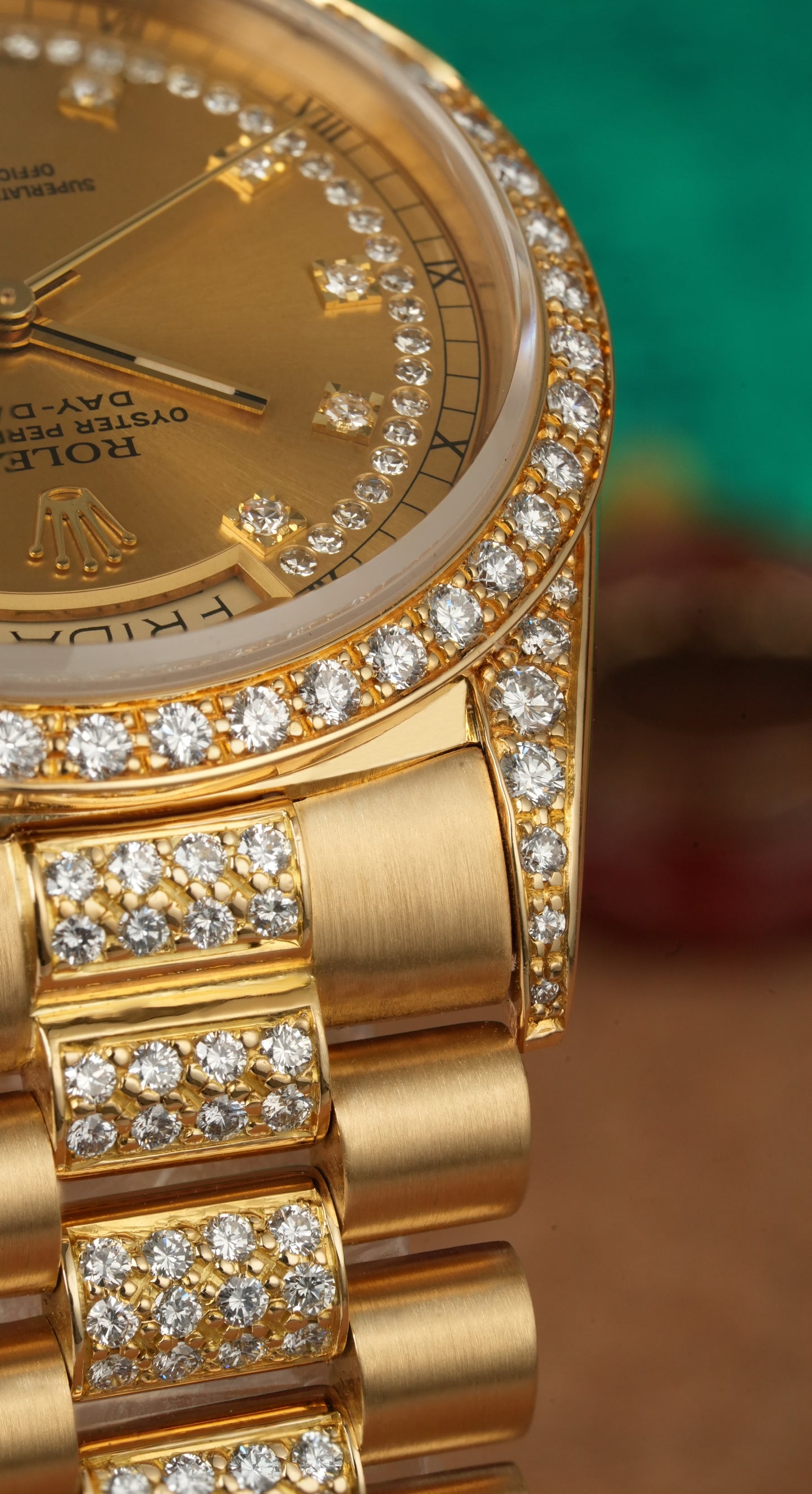 Rolex Day-Date 36mm Factory Diamonds - Ref. 18138