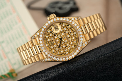 Rolex Ladt-Datejust Honeycomb Pavè - Ref. 69158
