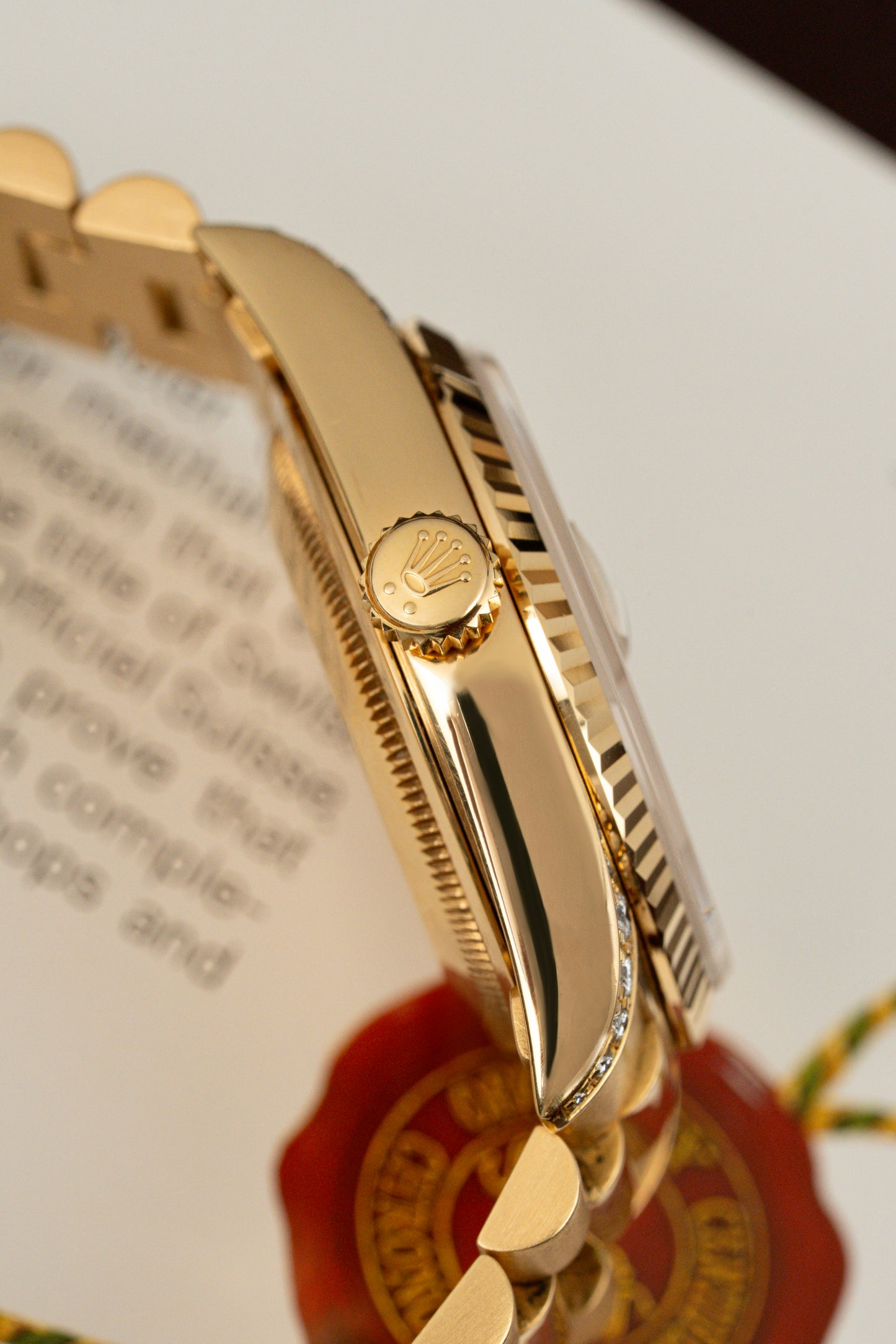 Rolex Day-Date 36mm Carousel Pavé Mother of Pearl - Ref. 18338