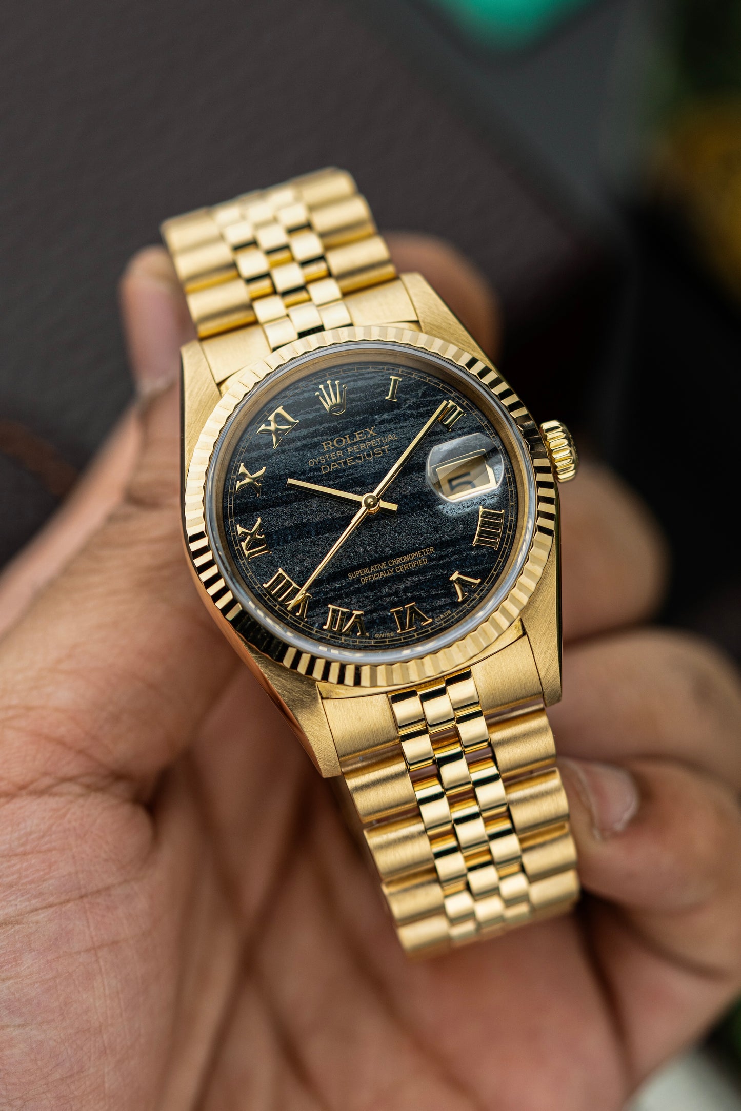 Rolex Datejust 36mm Rare Ferrite Stone Dial - Ref. 16238