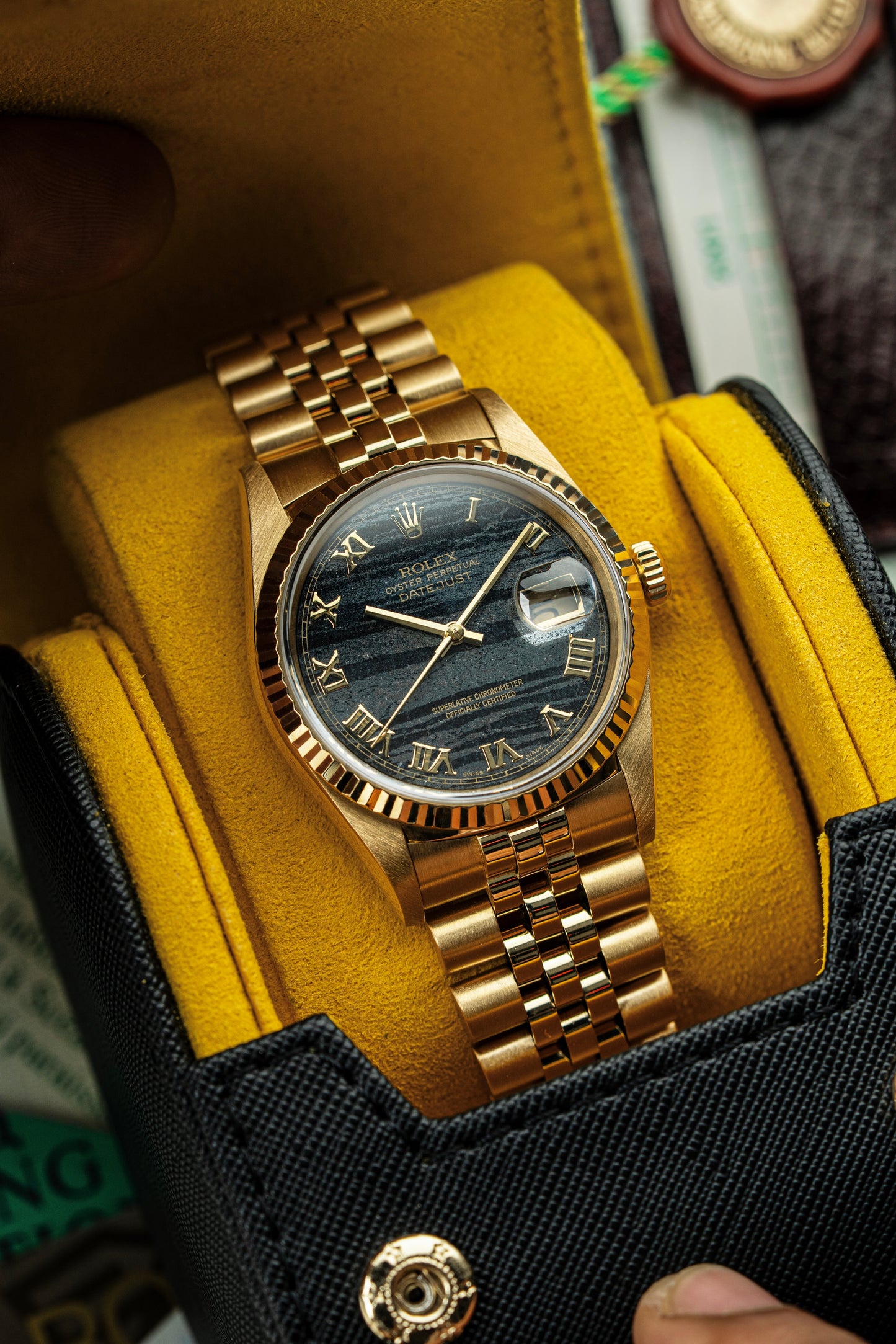 Rolex Datejust 36mm Rare Ferrite Stone Dial - Ref. 16238