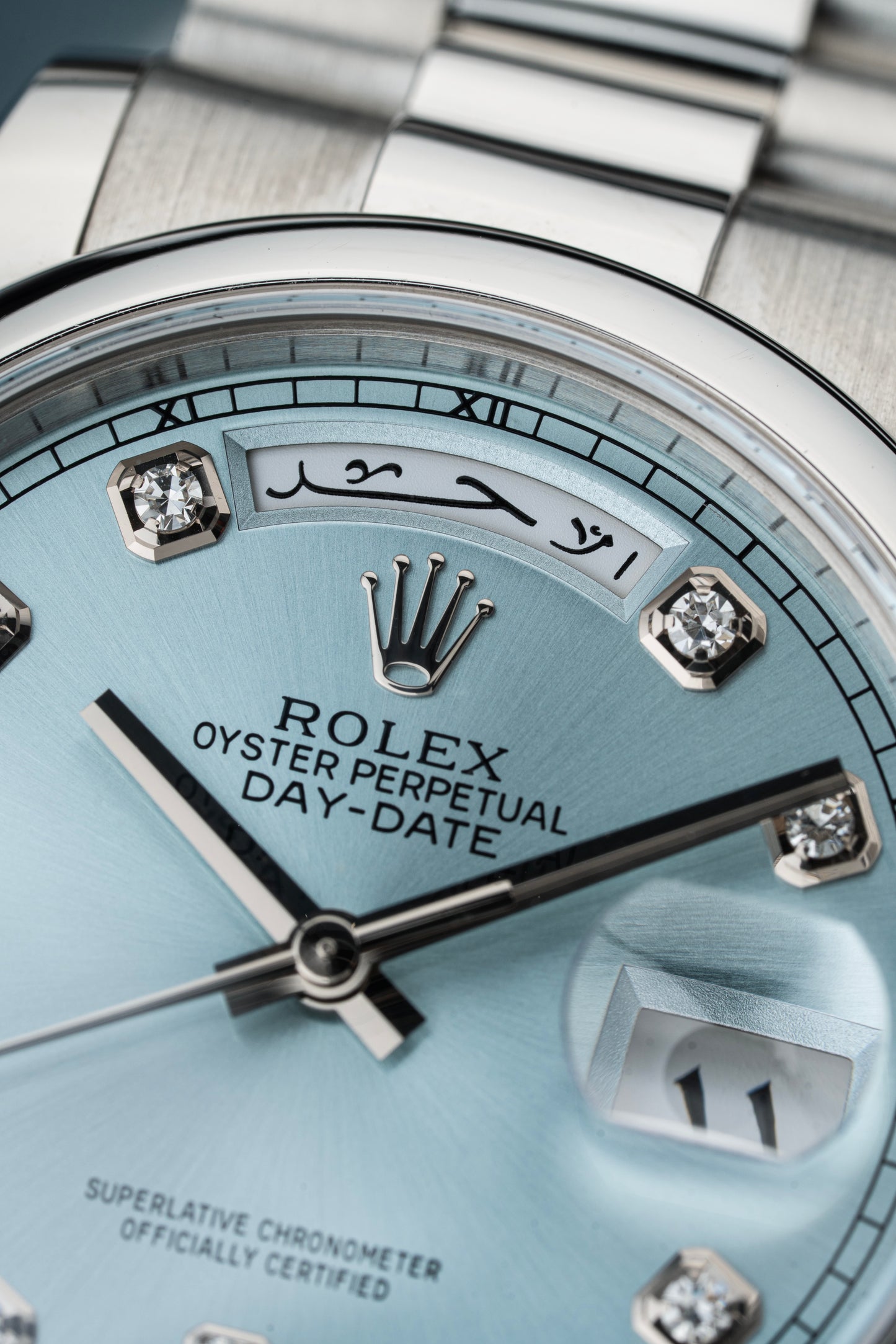 Rolex Day-Date 36mm Platinum Arabic - Ref. 118206