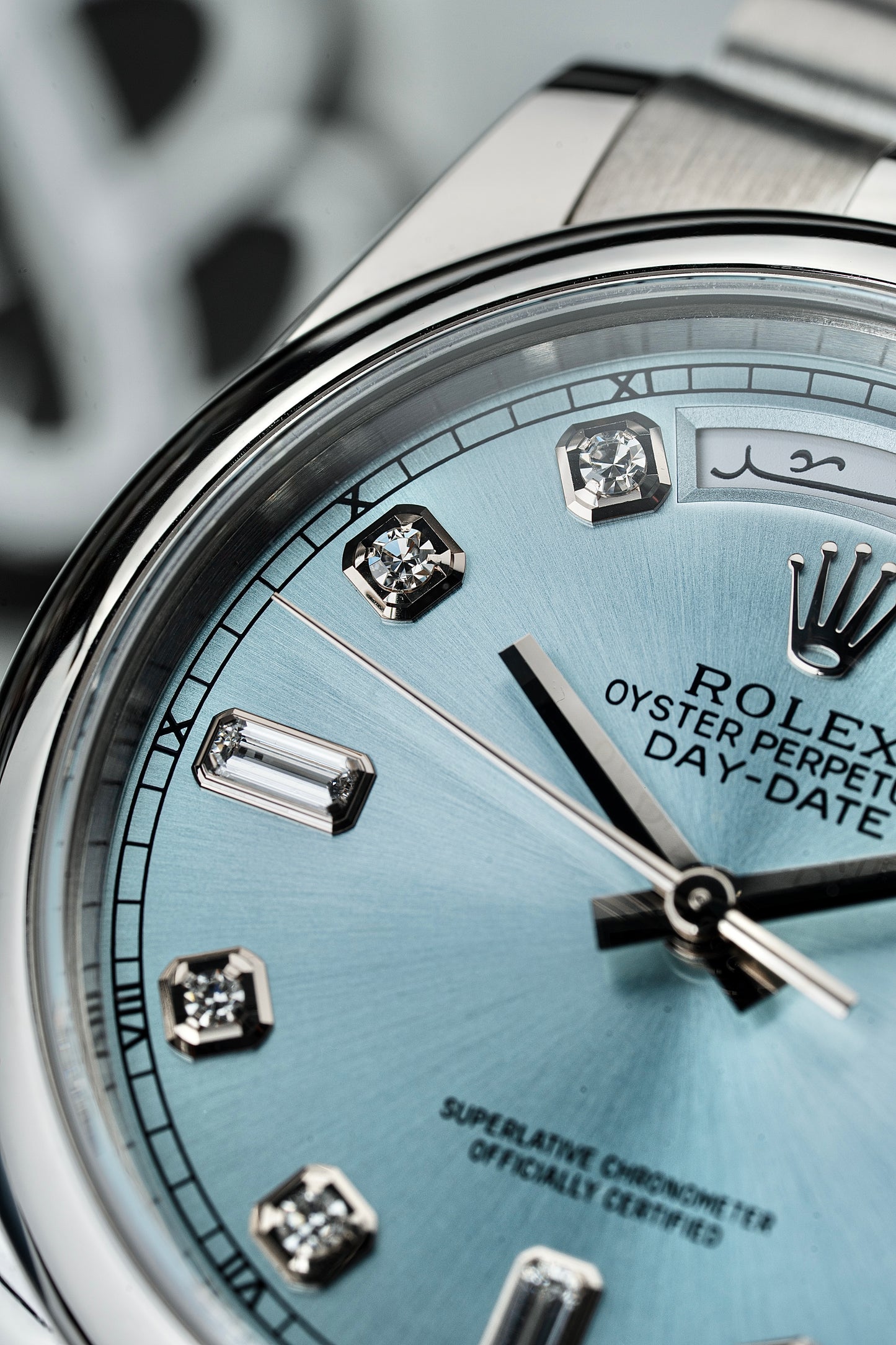 Rolex Day-Date 36mm Platinum Arabic - Ref. 118206