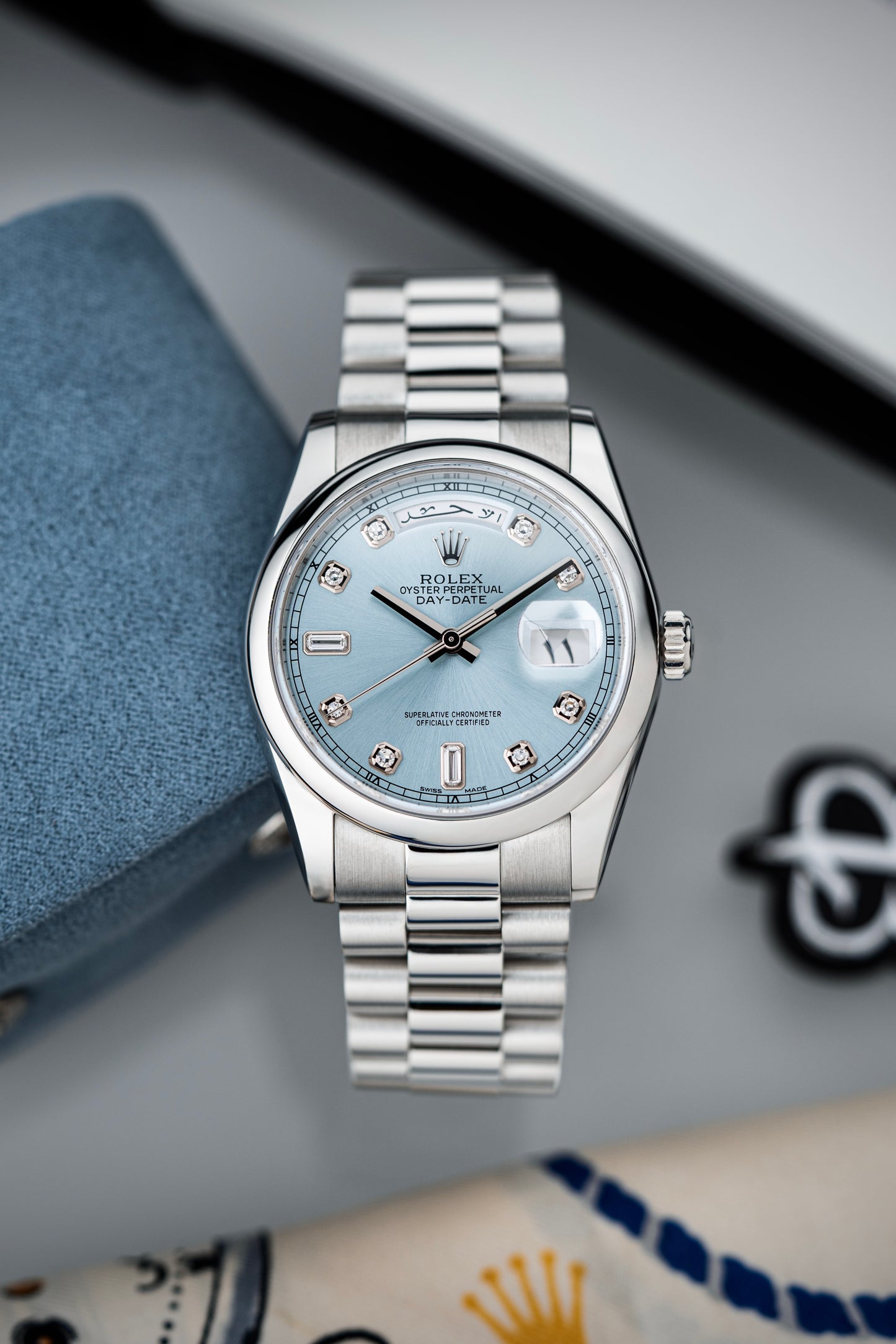 Rolex Day-Date 36mm Platinum Arabic - Ref. 118206