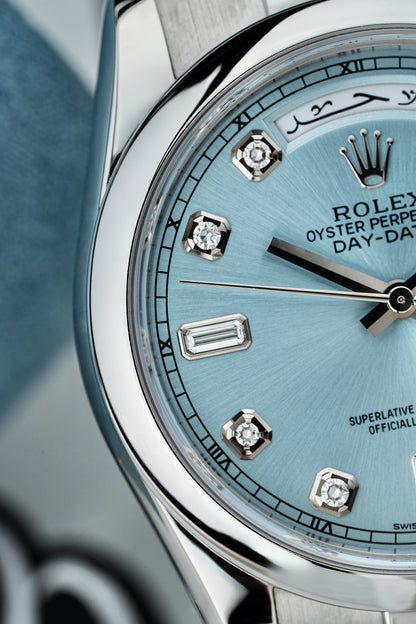 Rolex Day-Date 36mm Platinum Arabic - Ref. 118206