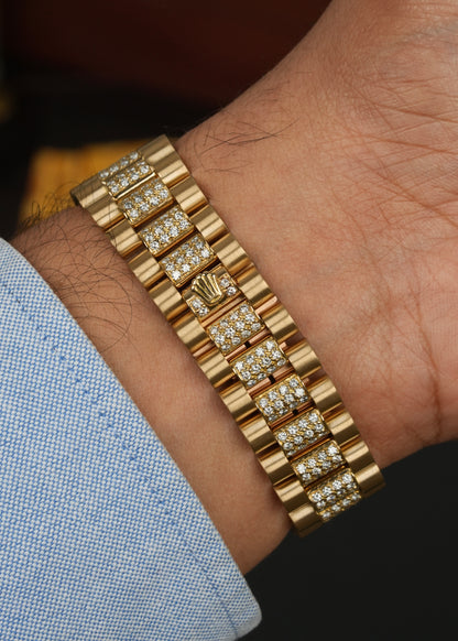 Rolex Day-Date 36mm Factory Diamonds - Ref. 18138