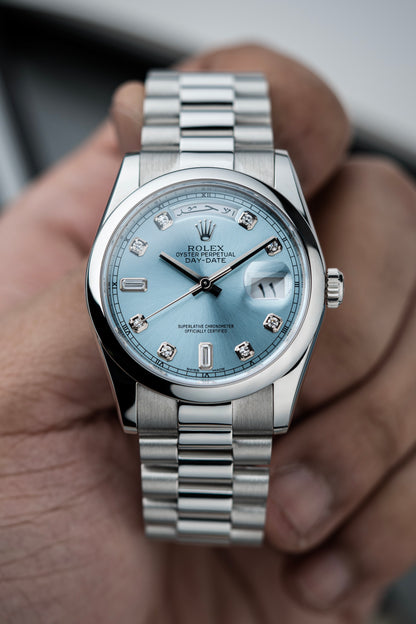 Rolex Day-Date 36mm Platinum Arabic - Ref. 118206