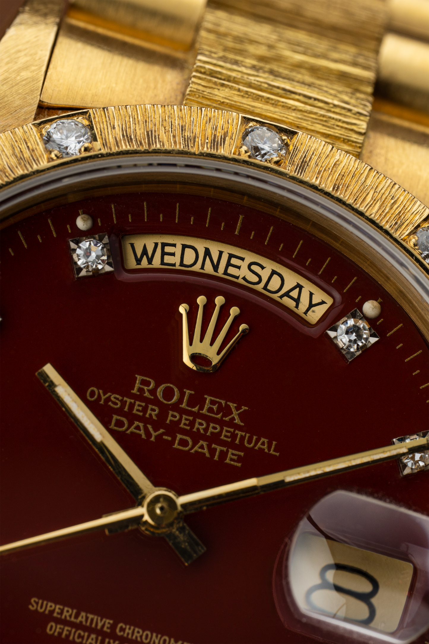 Rolex Day-Date 36mm Oxblood Stella Dial - Ref. 18108