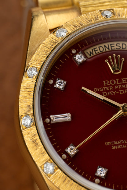 Rolex Day-Date 36mm Oxblood Stella Dial - Ref. 18108