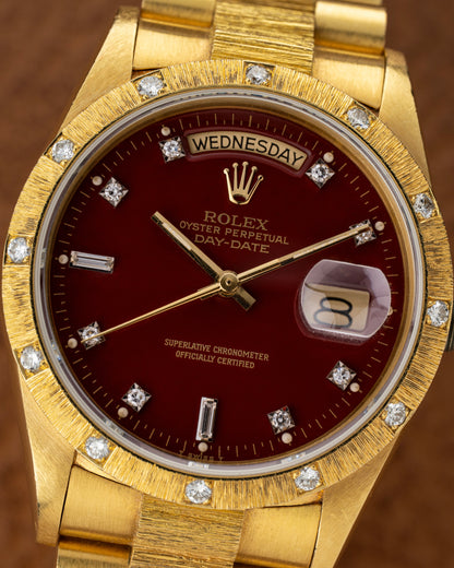 Rolex Day-Date 36mm Oxblood Stella Dial - Ref. 18108