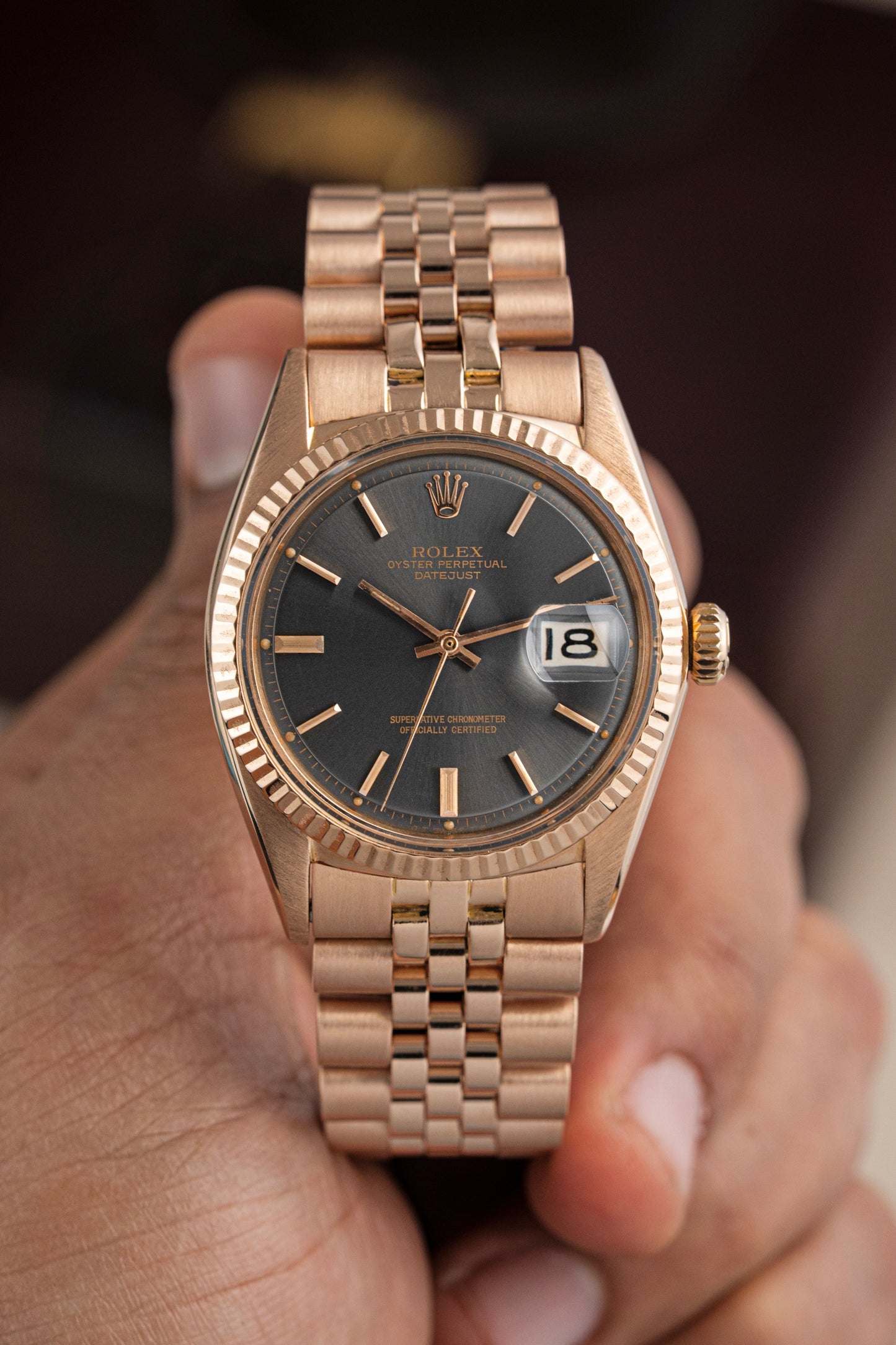 Rolex Datejust 36mm 18k Rose Gold - Ref. 1601