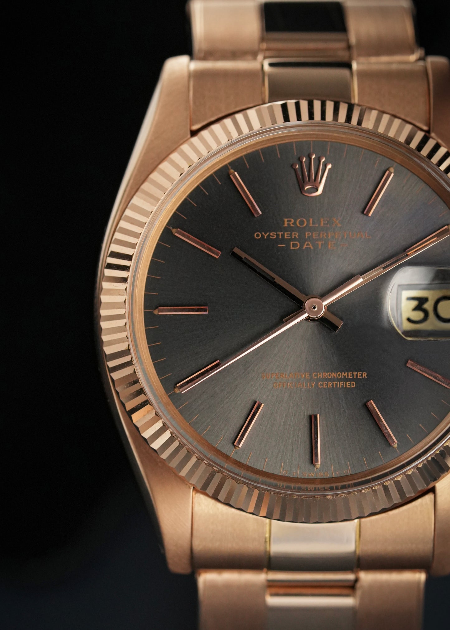 Rolex Oyster Perpetual Date 34mm Rare 18k Rose Gold - Ref. 1503