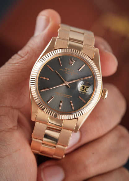 Rolex Oyster Perpetual Date 34mm Rare 18k Rose Gold - Ref. 1503
