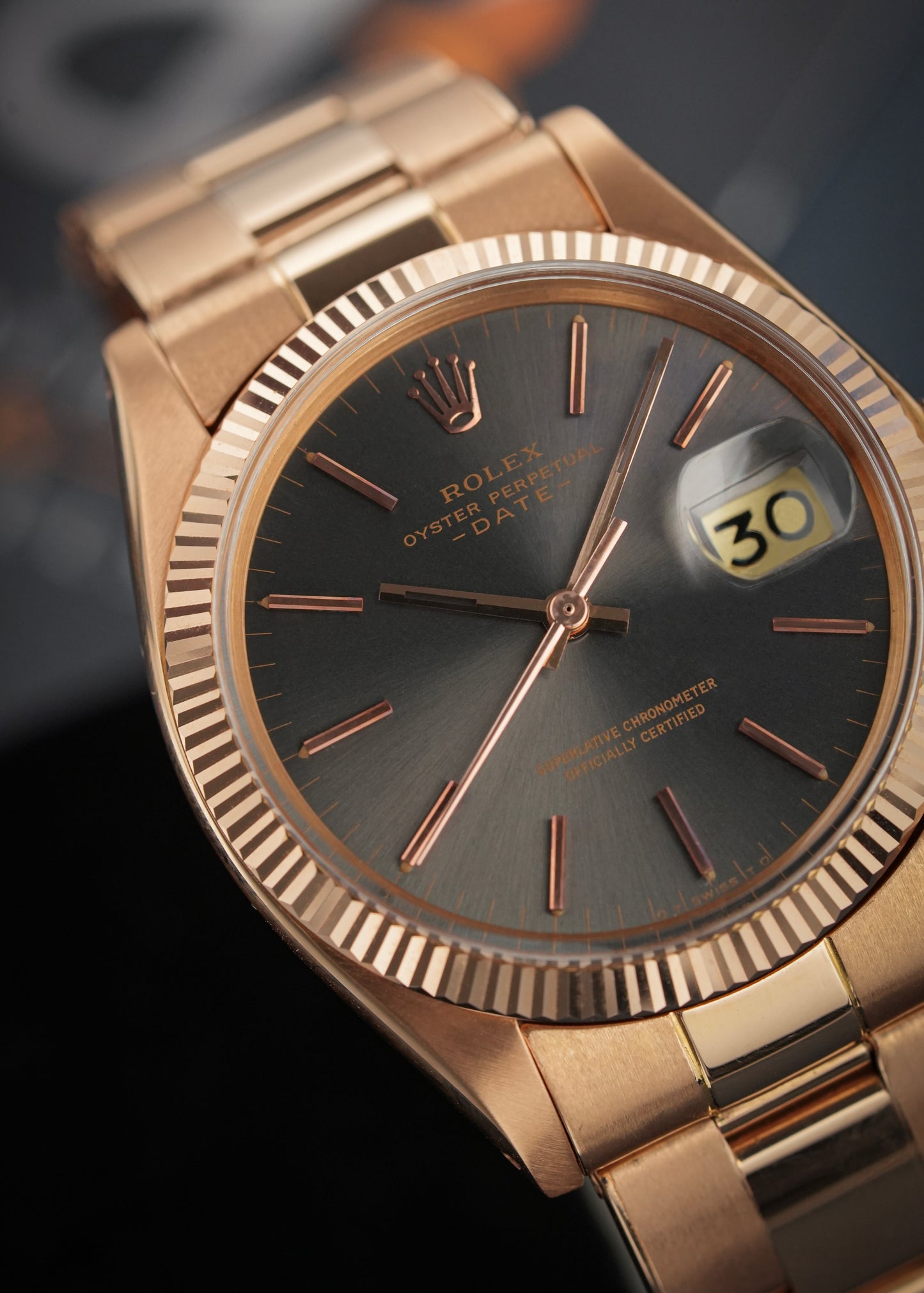 Rolex Oyster Perpetual Date 34mm Rare 18k Rose Gold - Ref. 1503