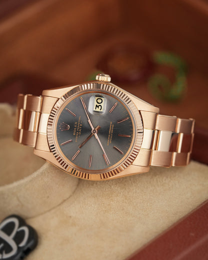 Rolex Oyster Perpetual Date 34mm Rare 18k Rose Gold - Ref. 1503