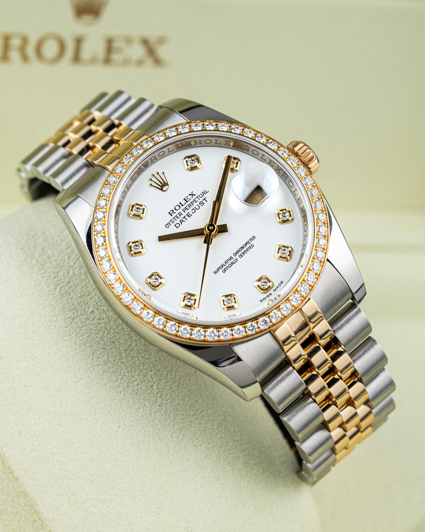 Rolex Datejust 36mm Factory Diamonds - Ref. 116243