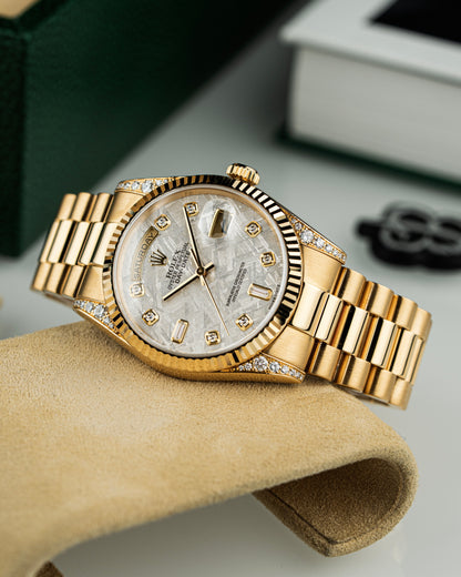 Rolex Day-Date 36mm Rare Meteorite Dial - Ref. 118338