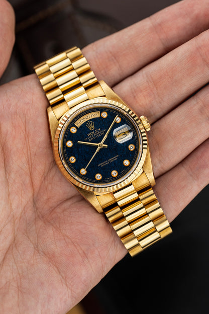 Rolex Day-Date 36mm Aventurine Pinball Stone Dial - Ref. 18238