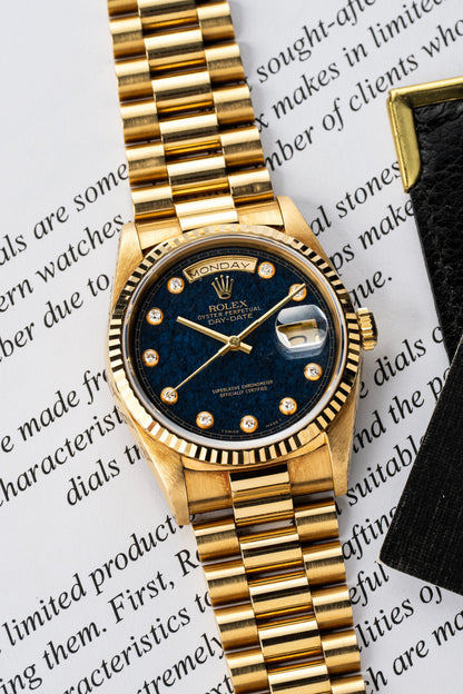 Rolex Day-Date 36mm Aventurine Pinball Stone Dial - Ref. 18238